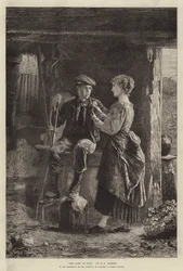 Die Morgendämmerung der Liebe, in der Ausstellung des Instituts der Aquarellmaler